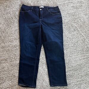 Chico's Women's Deep Indigo Straight Leg Jeans